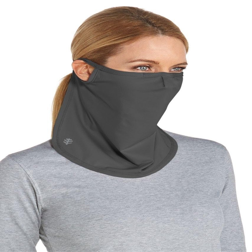 Coolibar UV Face Shield - UPF 50+ Sun Protection - Crestone in Charcoal