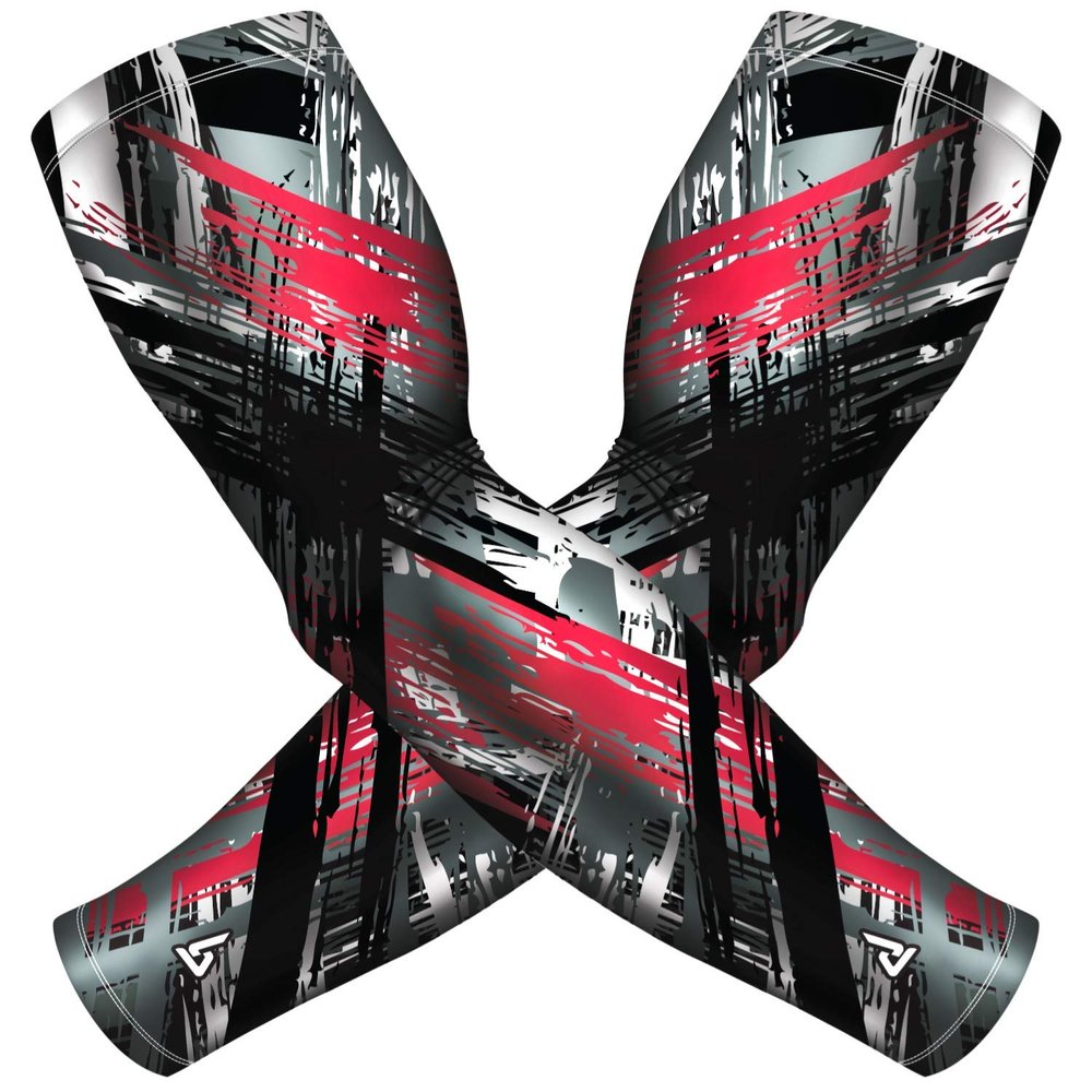 B-Driven Sports UV Arm Sleeves - Sun Protection UPF 50+ UV Compression Arm Sleeves Cooling for Baseball Basketball Football