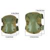 Tactical Combat Knee & Elbow Protective Pads Set for Outdoor CS Paintball Game Cycling Safety Skateboarding Gear Skates Knee Protection Guard Pads (FG) view 2