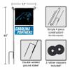 Carolina Panthers Garden Flag with Stand Holder view 3