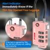 Forge TSA Approved Cable Luggage Locks, 2 Pink Locks, Re-settable Combination with Alloy Body view 3