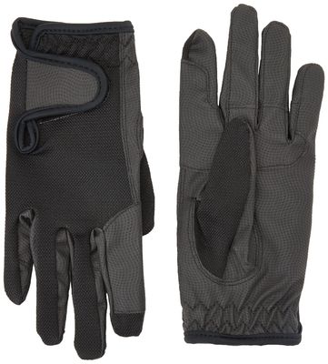Rhinegold Super Stretch Mesh Back Glove-Small-Black