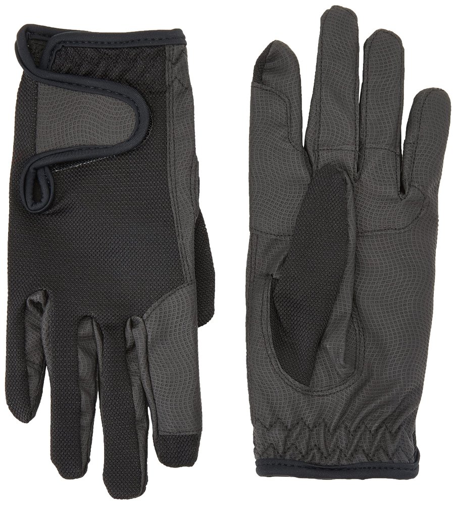 Rhinegold Super Stretch Mesh Back Glove-Small-Black