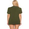 Ekouaer Pajamas Set for Women Short Sleeve Sleepwear Button Down Pjs Soft 2 Piece Lounge Sets Army Green Small view 4