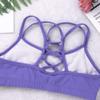 FEESHOW Big Girls Racerback Sports Bra Crop Tops for Gymnastics Yoga Ballet Dance wear Activewear Lavender 8 view 3