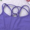 FEESHOW Big Girls Racerback Sports Bra Crop Tops for Gymnastics Yoga Ballet Dance wear Activewear Lavender 8 view 4