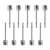 Famgee 100 Pcs Ball Pump Needles, Silver, Stainless Steel, Manual, Inflation Needle, Air Pump, Sports Balls, Football, Soccer, Basketball, Gym view 1