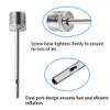 Famgee 100 Pcs Ball Pump Needles, Silver, Stainless Steel, Manual, Inflation Needle, Air Pump, Sports Balls, Football, Soccer, Basketball, Gym view 4