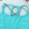 FEESHOW Big Girls Racerback Sports Bra Crop Tops for Gymnastics Yoga Ballet Dance wear Activewear Mint Green 4 view 4
