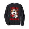 Valentines Day Sweatshirt English Bulldog Dog Girls Kids view 1