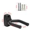 CACTIYE Wall Mount Vertical Baseball Bat Holder(4, Black) view 2