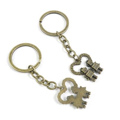 1 Items Keychain Keyring Key Tags Chains Rings Jewelry Bag Charms A8ZG0 Robot Lover