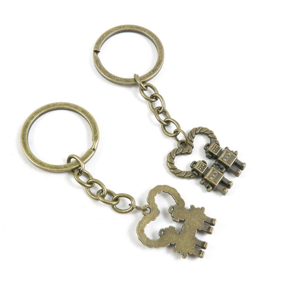 1 Items Keychain Keyring Key Tags Chains Rings Jewelry Bag Charms A8ZG0 Robot Lover