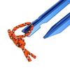 Aexit 10pcs 7-inch Home hardware Length Aluminum Alloy Tri-Beam Tent Stakes Blue w Reflective Rope Model:61as301qo196 view 3