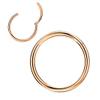 14 Gauge Hoop Nose Rings for Women Men 18k Rose Gold-plated Surgical Steel Nose Hoop Hypoallergenic Body Piercing Rings for Septum Cartilage Helix Conch Rook Tragus Lobe Lip 14g 11mm Nose Hoop view 1