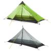 LANSHAN Ultralight Tent 3-Season Waterproof Backpacking Tent for 1-Person Camping, Trekking, Climbing, Hiking, 1 Person, Green view 1