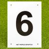 Vermont A4 Number Plates for Sports Pitches & Courts [1-12] | High-Visibility Number Plates (6) view 1