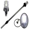Pactrade Marine 12V Marine Boat Yacht Pontoon Navigation Anchor Light 360 Degrees All Around Nature White LED Splashproof Black Housing USCG Certified Approved (Plug-in Base (H=25")) view 1
