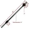 Pactrade Marine 12V Marine Boat Yacht Pontoon Navigation Anchor Light 360 Degrees All Around Nature White LED Splashproof Black Housing USCG Certified Approved (Plug-in Base (H=25")) view 3
