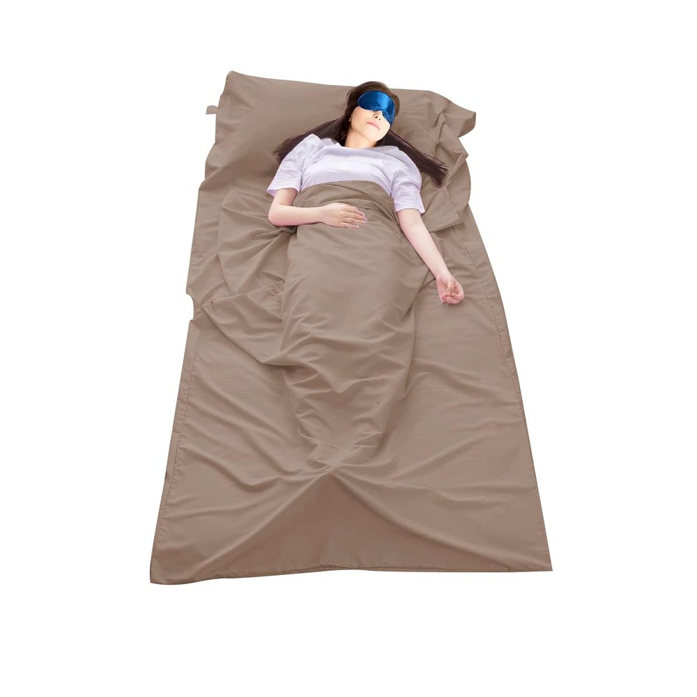 Sleeping Bag Liner Camping Travel Home Bed Sheet Lightweight Breathable Hotel Compact Sacks
