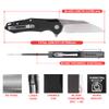 Firebird GANZO FH31 Pocket Folding Knife Wharncliffe D2 Steel Blade G10 Anti-Slip Handle with Clip Camping Hunting Fishing Folder Outdoor EDC Knife (Black) view 2