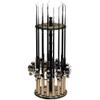 Rush Creek Creations 16-Rod Round Fishing Rod Holder for Garage, 360 Access Fishing Pole Holder for Fishing Rods, Reels, and Gear, Securely Holds 16 Rods, Camouflage view 1
