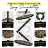Rush Creek Creations 16-Rod Round Fishing Rod Holder for Garage, 360 Access Fishing Pole Holder for Fishing Rods, Reels, and Gear, Securely Holds 16 Rods, Camouflage view 3