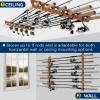 Rush Creek Creations 11-Rod Wall or Ceiling Fishing Rod Storage Rack, Vertical or Horizontal Fishing Rod Holder with 11 Rod Capacity view 4