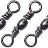 100pcs Barrel Swivels Fishing Saltwater Freshwater Fishing Tackle Line Connector Solid Ring Fishing Swivels High Strength Catfish Terminal Tackle Accessories view 1