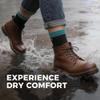 DexShell Waterproof Everyday Socks for Men & Women  Breathable Quarter Crew Socks for Walking, Commuting & All-Weather Comfort  BWT Blue, Small view 2