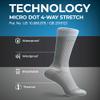 DexShell Waterproof Everyday Socks for Men & Women  Breathable Quarter Crew Socks for Walking, Commuting & All-Weather Comfort  BWT Blue, Small view 4