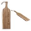 PICNIC TIME NCAA West Virginia Mountaineers Artisan 24" Acacia Charcuterie Board with Raw Wood Edge, Cheese Board, Serving Platter, (Acacia Wood) view 3