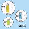AceCamp TRITAN Portable Water Bottle for Kids, Toddlers, Adults, Odor & BPA-Free Leakproof Plastic Water Bottle, Hiking, Camping, School, Outdoors (12oz/20oz/27oz) (12 oz - Yellow (2-Pack)) view 4