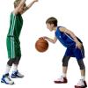 COOLOMG Basketball Pants with Knee Pads Kids 3/4 Compression Tights Black XL view 2