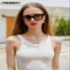 FEISEDY Classic Women Sunglasses Fashion Thick Square Sun Glasses Chunky Frame UV400 B2471 view 2