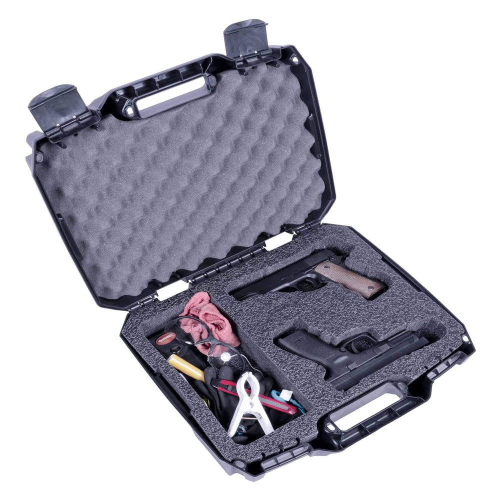 Case Club Pre-Cut 2 Pistol with Extra Pocket Carrying Case