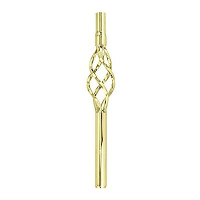 Alta Steel Bicycle Lowrider Cage Seat Post Gold, Multiple Sizes. (25.4mm)