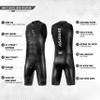 Synergy Triathlon Wetsuit 3/2mm - Volution Sleeveless Quick John Smoothskin Neoprene for Open Water Swimming (Men, Men's S2) view 3