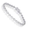 SHKA Tennis Bracelets for Women, Sterling Silver Diamond Bracelets for Women 925 Prime Jewelry, Rose Gold Dainty Bracelet for Women Trendy 6.75-7.25 Inch (Platinum 6.75 inch) view 1