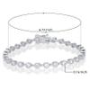 SHKA Tennis Bracelets for Women, Sterling Silver Diamond Bracelets for Women 925 Prime Jewelry, Rose Gold Dainty Bracelet for Women Trendy 6.75-7.25 Inch (Platinum 6.75 inch) view 2