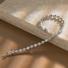 SHKA Tennis Bracelets for Women, Sterling Silver Diamond Bracelets for Women 925 Prime Jewelry, Rose Gold Dainty Bracelet for Women Trendy 6.75-7.25 Inch (Platinum 6.75 inch) view 4