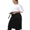 Chef Works Unisex Sustainable Bistro Apron, Black, One Size view 2