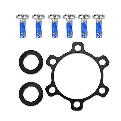 Dilwe Hub Conversion Adapter, 1 Pcs Alloy Front Rear Boost Hub Adapter Boost Hub Conversion with Washers Screws for DIY Bikes(100 * 15mm to 110 * 15mm(for Front))
