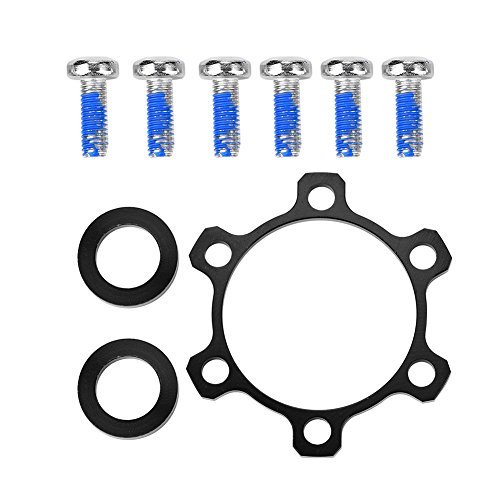 Dilwe Hub Conversion Adapter, 1 Pcs Alloy Front Rear Boost Hub Adapter Boost Hub Conversion with Washers Screws for DIY Bikes(100 * 15mm to 110 * 15mm(for Front))