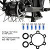 Dilwe Hub Conversion Adapter, 1 Pcs Alloy Front Rear Boost Hub Adapter Boost Hub Conversion with Washers Screws for DIY Bikes(100 * 15mm to 110 * 15mm(for Front)) view 3