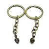 100 Items Keychain Keyring Key Tags Chains Rings Jewelry Bag Charms AA441 Pinecone Pine Cone view 1