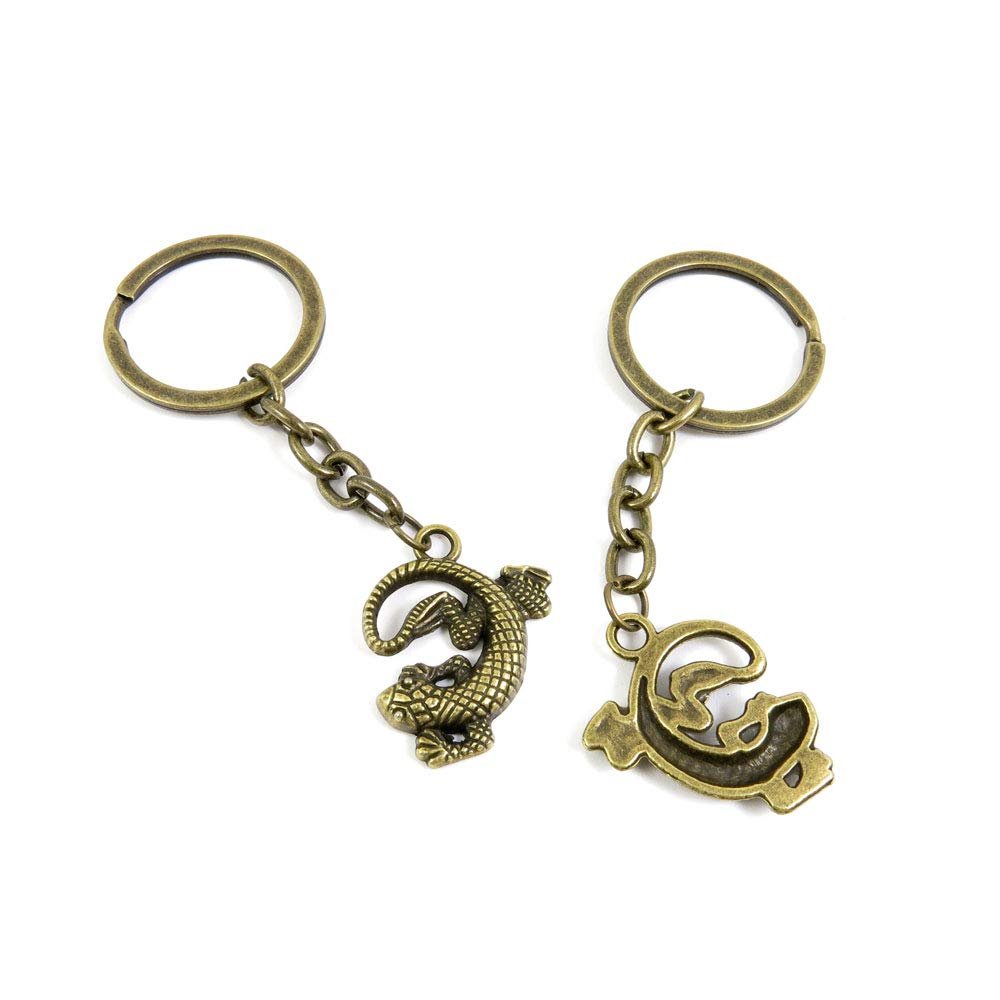 1 Items Keychain Keyring Key Tags Chains Rings Jewelry Bag Charms Z8IV5 Lizard