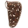 Nocona Western Gun Case Zip Laced Edge Floral M Brown N7600412 view 1