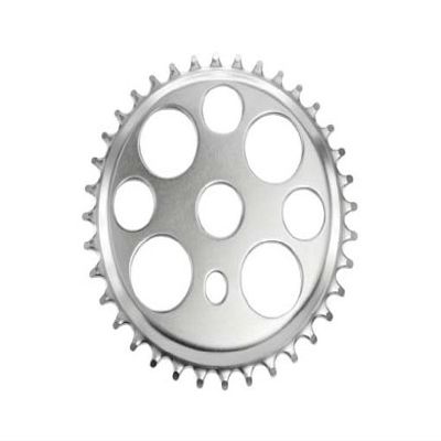 Alta Bicycle Lucky 7 Chainring (1/2 X 1/8) Sprocket, Multiple Sizes & Colors (Chrome, 36 Teeth)