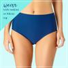 Catalina Women's High-Waisted Bikini Bottoms, Navy, Medium view 3